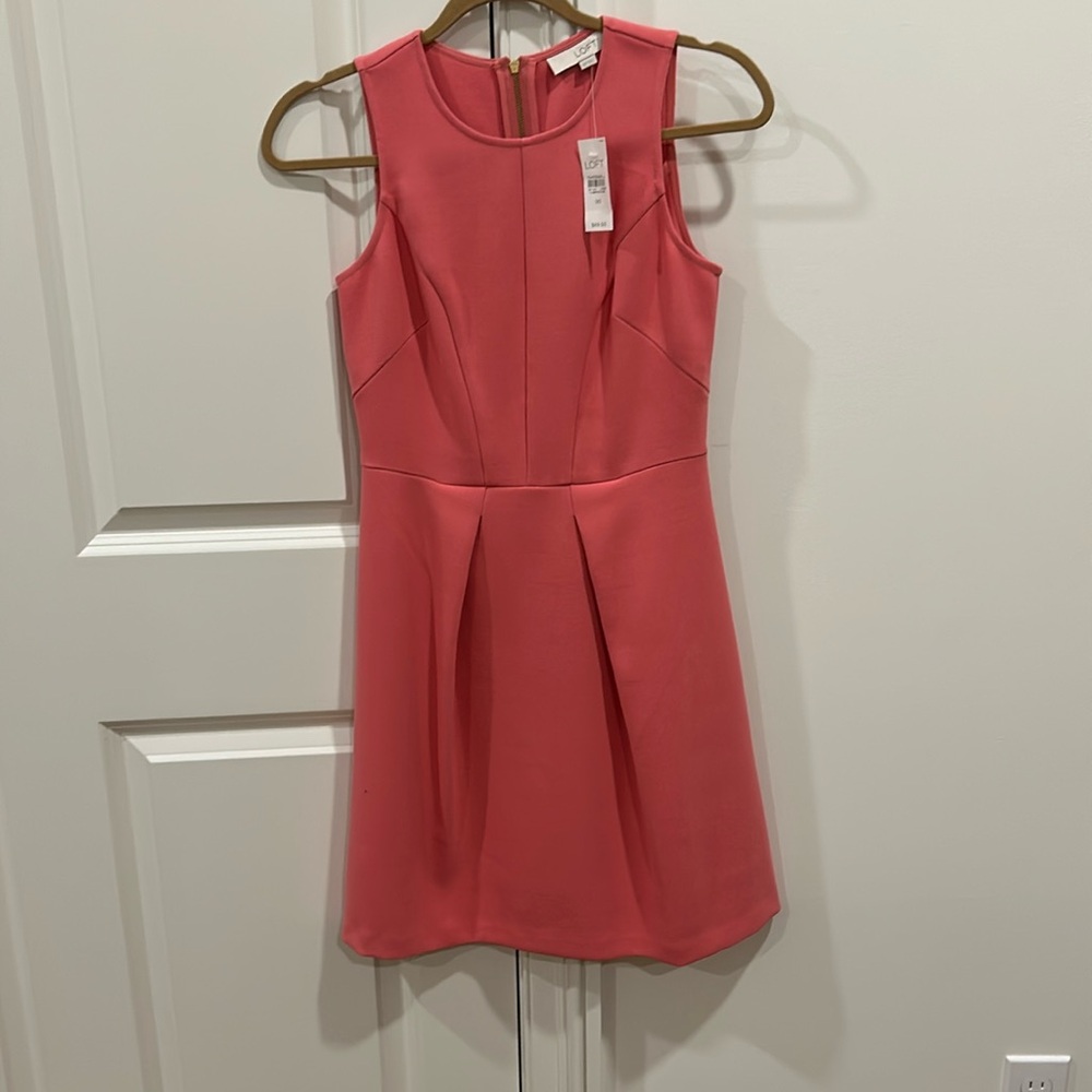 Women’s Loft salmon pink dress